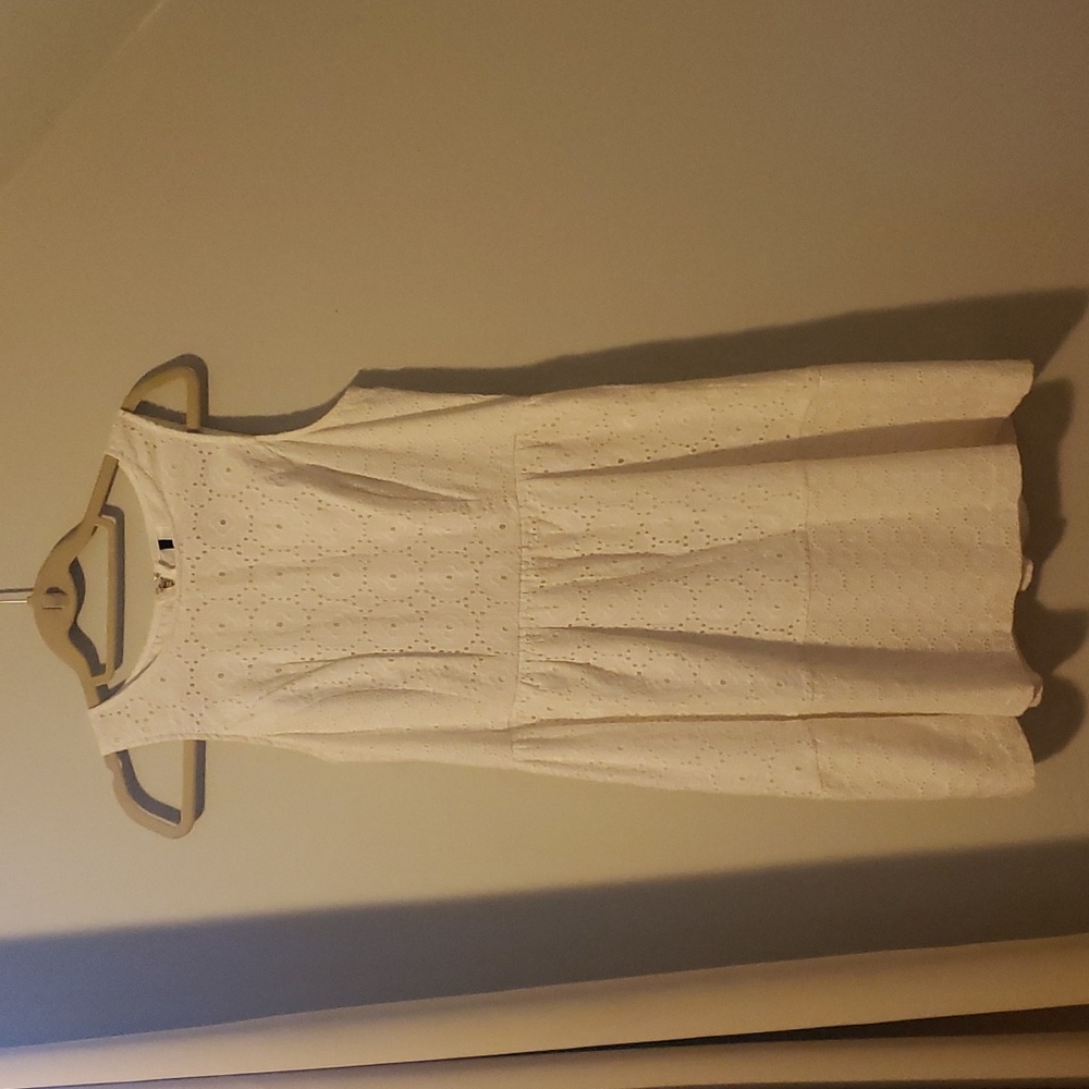 Kensie white eyelet short dress